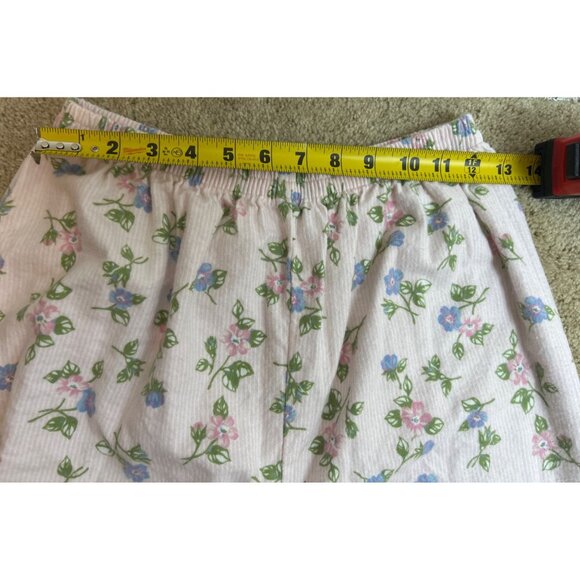 Vtg Basic Edition Intimates Flannel Pajama Set Women’s M Pink Floral Cottagecore - Picture 14 of 16